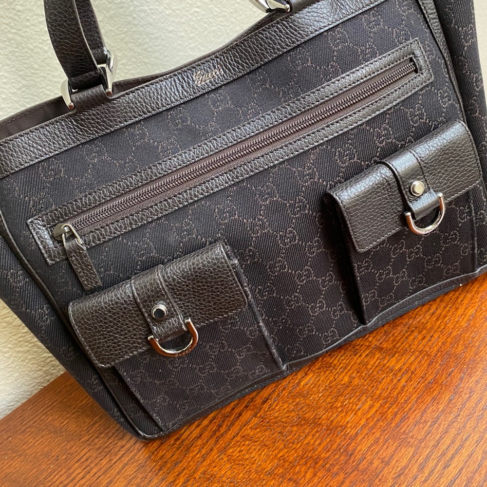 Gucci Dark Brown Abbey Tote - Picture 15 of 15